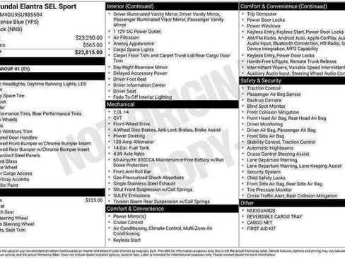 New 2025 Hyundai Elantra Sport image 21