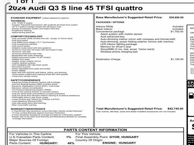 Used 2024 Audi Q3 2.0T Premium AWD/4WD image 20