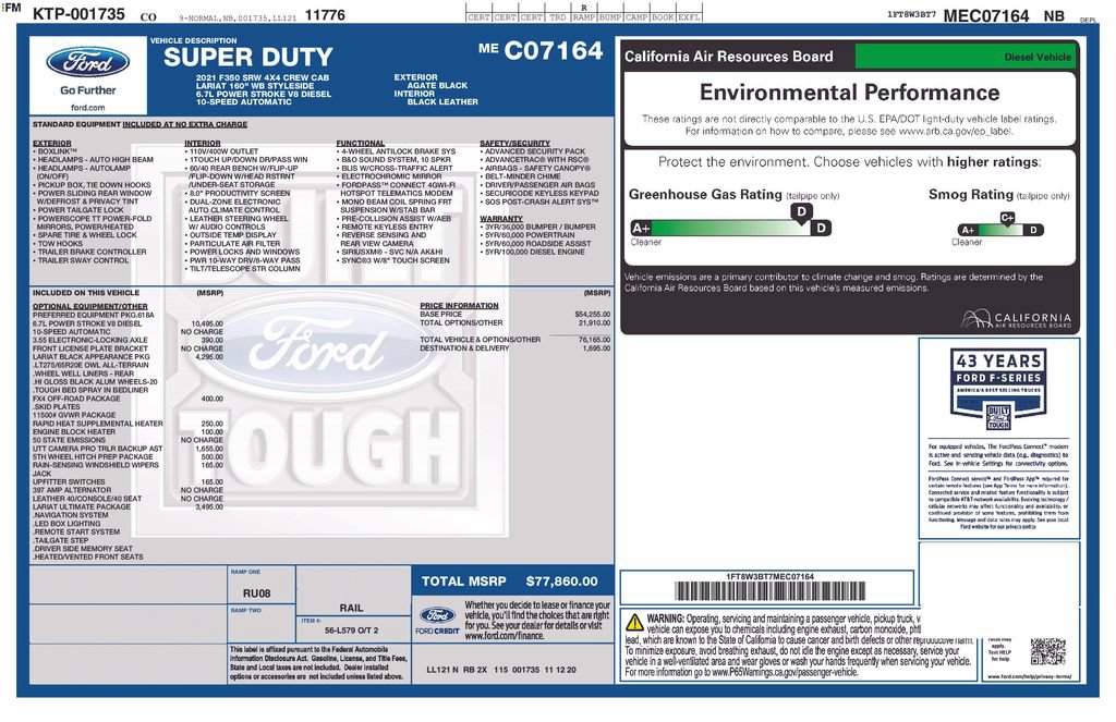 Certified 2021 Ford F350 Lariat AWD/4WD image 36