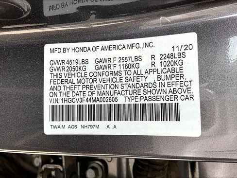 Used 2021 Honda Accord EX image 33