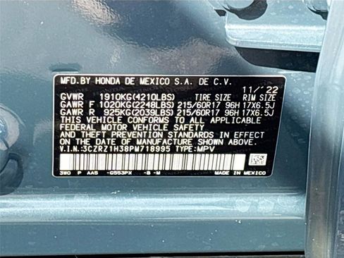 Certified 2023 Honda HR-V LX image 33