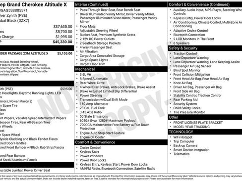 New 2025 Jeep Grand Cherokee Altitude RWD image 21