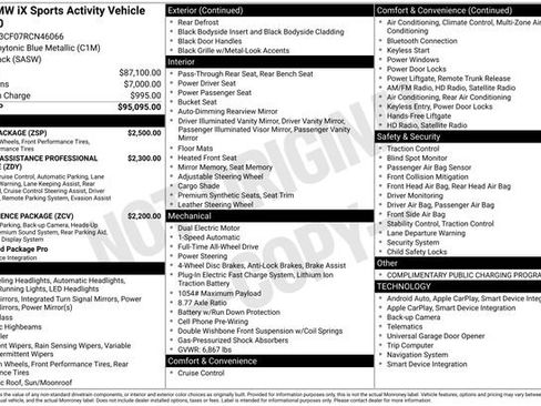 Used 2024 BMW iX xDrive50 w/ Sport Package AWD/4WD image 18