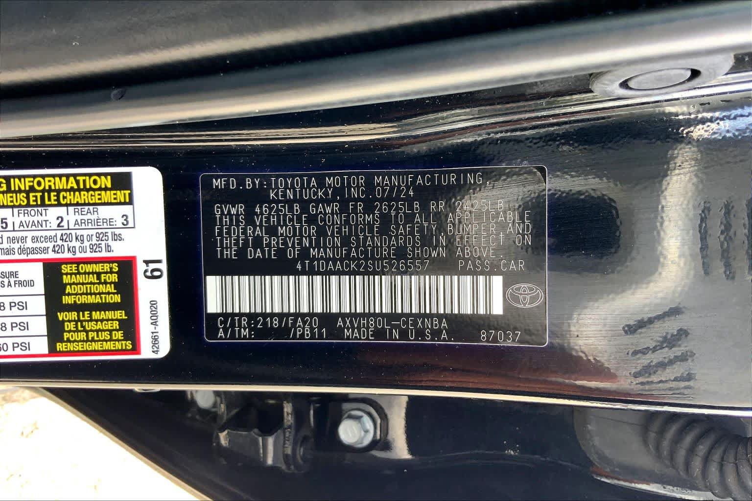 Used 2025 Toyota Camry LE FWD image 36