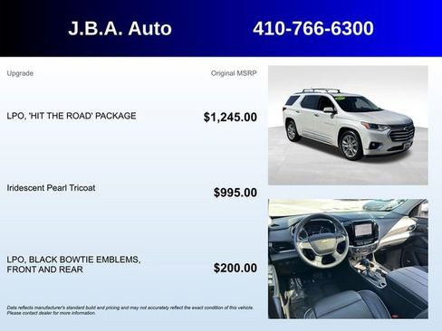 Used 2021 Chevrolet Traverse High Country w/ LPO, 'HIT The Road' Package image 5