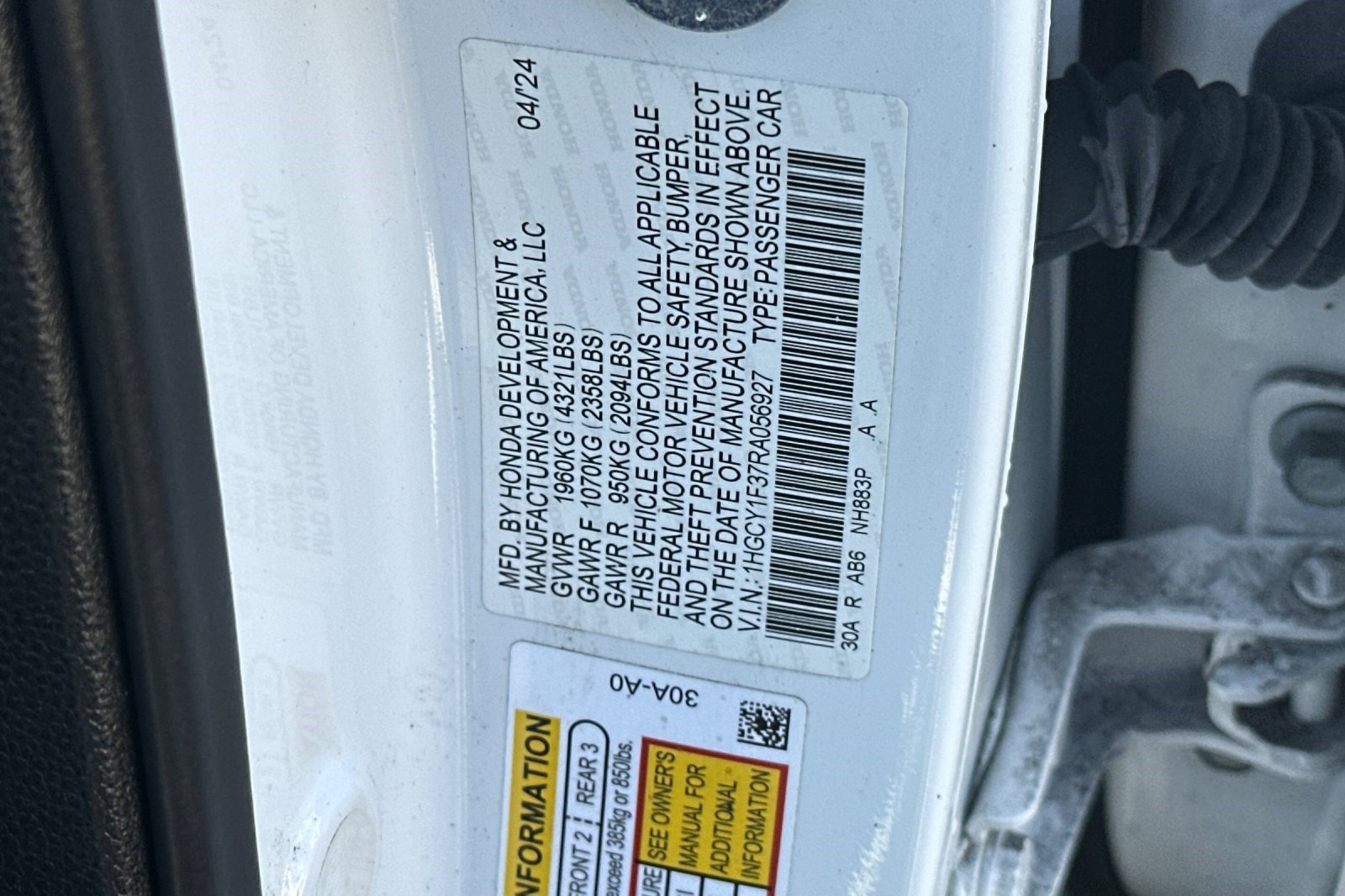 Used 2024 Honda Accord EX image 27