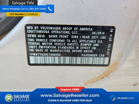 Used 2014 Volkswagen Passat 1.8T Wolfsburg Edition FWD image 16