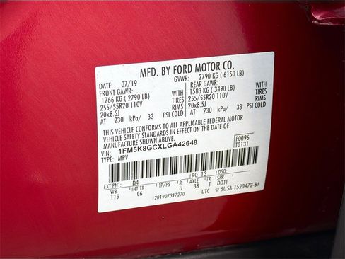 Used 2020 Ford Explorer ST w/ Premium Technology Package image 35