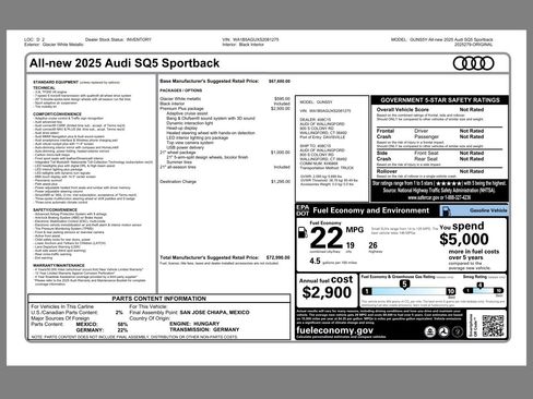 New 2025 Audi SQ5 Premium Plus image 45