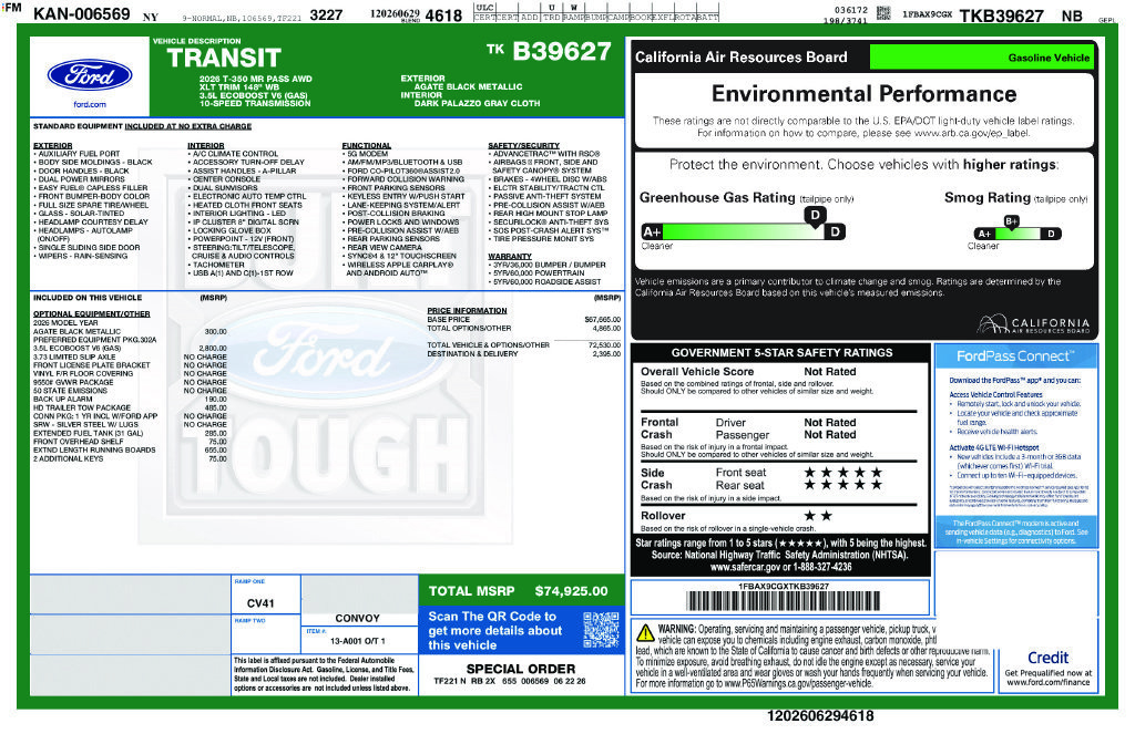 New 2026 Ford Transit 350 XLT AWD/4WD image 22