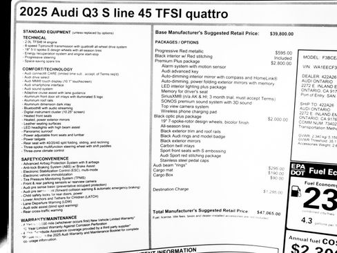 New 2025 Audi Q3 2.0T Premium Plus image 32