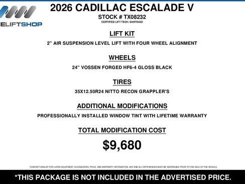 Used 2026 Cadillac Escalade V image 2