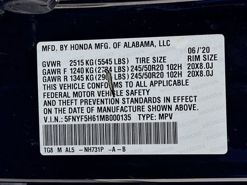 Used 2021 Honda Pilot Touring image 35