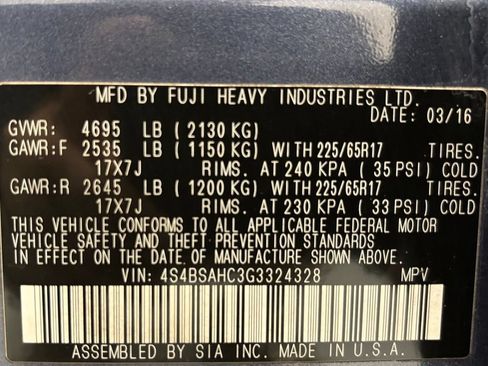 Used 2016 Subaru Outback 2.5i Premium AWD/4WD image 11