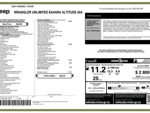 Used 2021 Jeep Wrangler Unlimited Sahara image 3