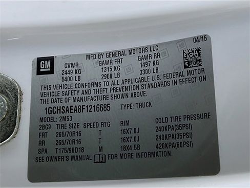 Used 2015 Chevrolet Colorado W/T image 12