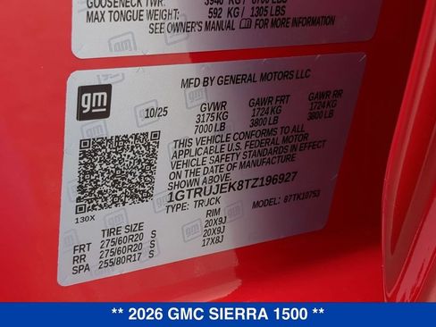 New 2026 GMC Sierra 1500 Elevation AWD/4WD image 33