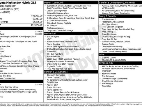 Used 2025 Toyota Highlander XLE AWD/4WD image 3
