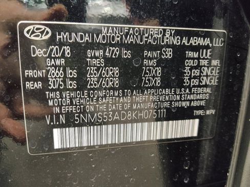 Used 2019 Hyundai Santa Fe Limited image 33