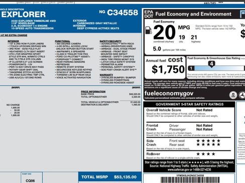 Certified 2022 Ford Explorer Timberline w/ Timberline Technology Package AWD/4WD image 4