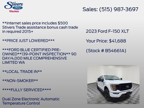 Used 2023 Ford F150 XLT w/ Equipment Group 302A High image 29