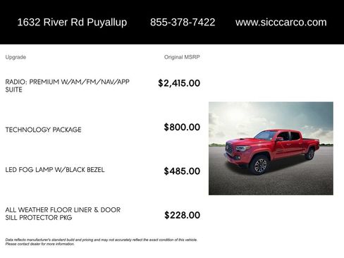 Used 2020 Toyota Tacoma TRD Sport w/ Technology Package AWD/4WD image 5