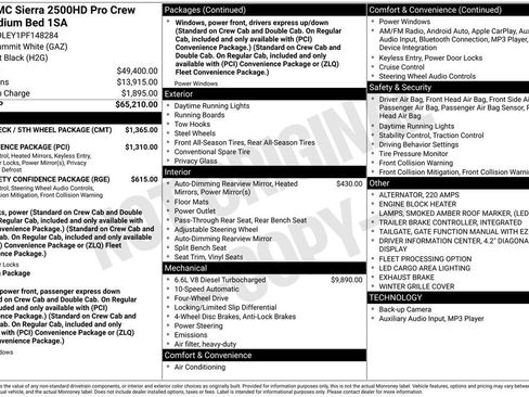 Used 2023 GMC Sierra 2500 Pro w/ Gooseneck/5TH Wheel Package AWD/4WD image 5