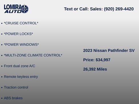 Used 2023 Nissan Pathfinder Rock Creek AWD/4WD image 6