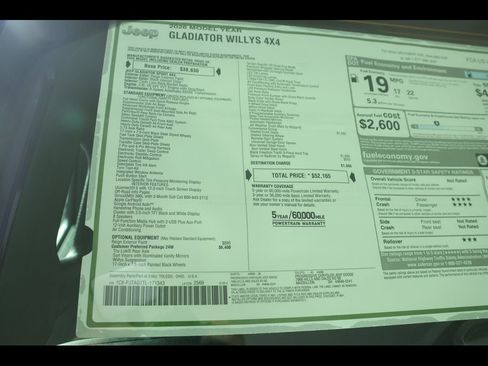 New 2026 Jeep Gladiator Willys image 24