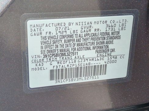 Certified 2021 Nissan Kicks S FWD image 27