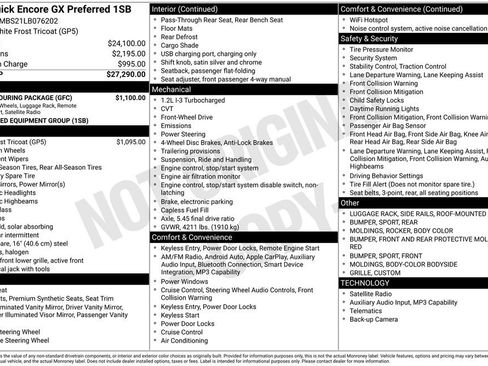Used 2020 Buick Encore GX Preferred w/ Sport Touring Package image 1