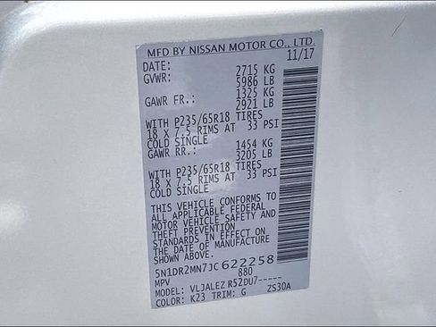 Used 2018 Nissan Pathfinder SV FWD image 36