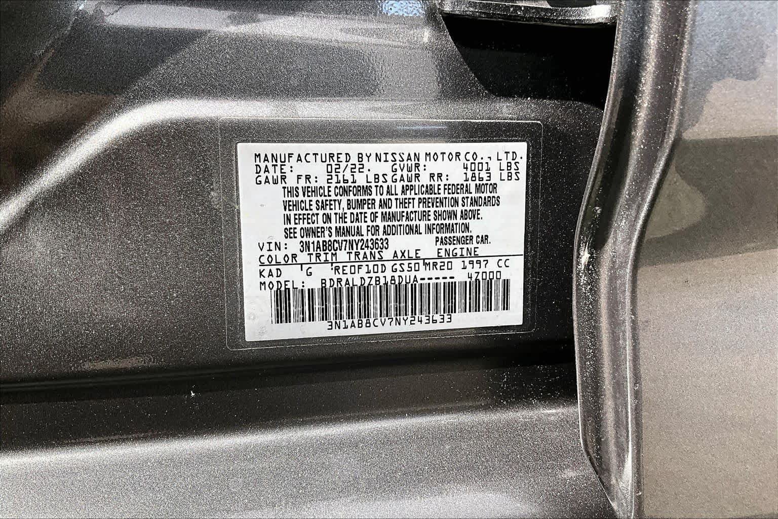 Certified 2022 Nissan Sentra SV FWD image 33