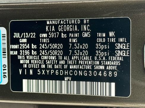 Certified 2022 Kia Telluride S AWD/4WD image 37