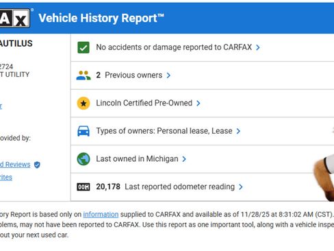 Certified 2023 Lincoln Nautilus Reserve image 9