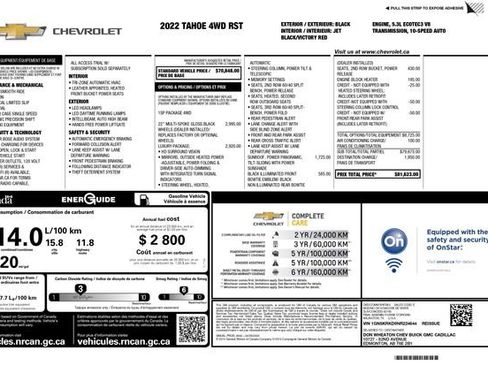 Used 2022 Chevrolet Tahoe RST w/ Luxury Package image 3