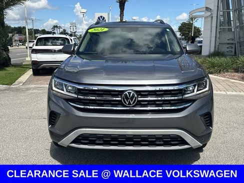 Certified 2021 Volkswagen Atlas SE w/ Panoramic Sunroof Package FWD image 3