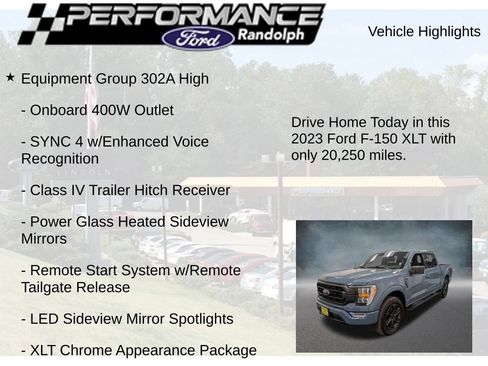 Used 2023 Ford F150 XLT w/ Equipment Group 302A High AWD/4WD image 9
