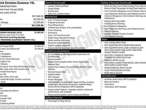 Used 2023 Buick Envision Essence w/ Sport Touring Package image 6