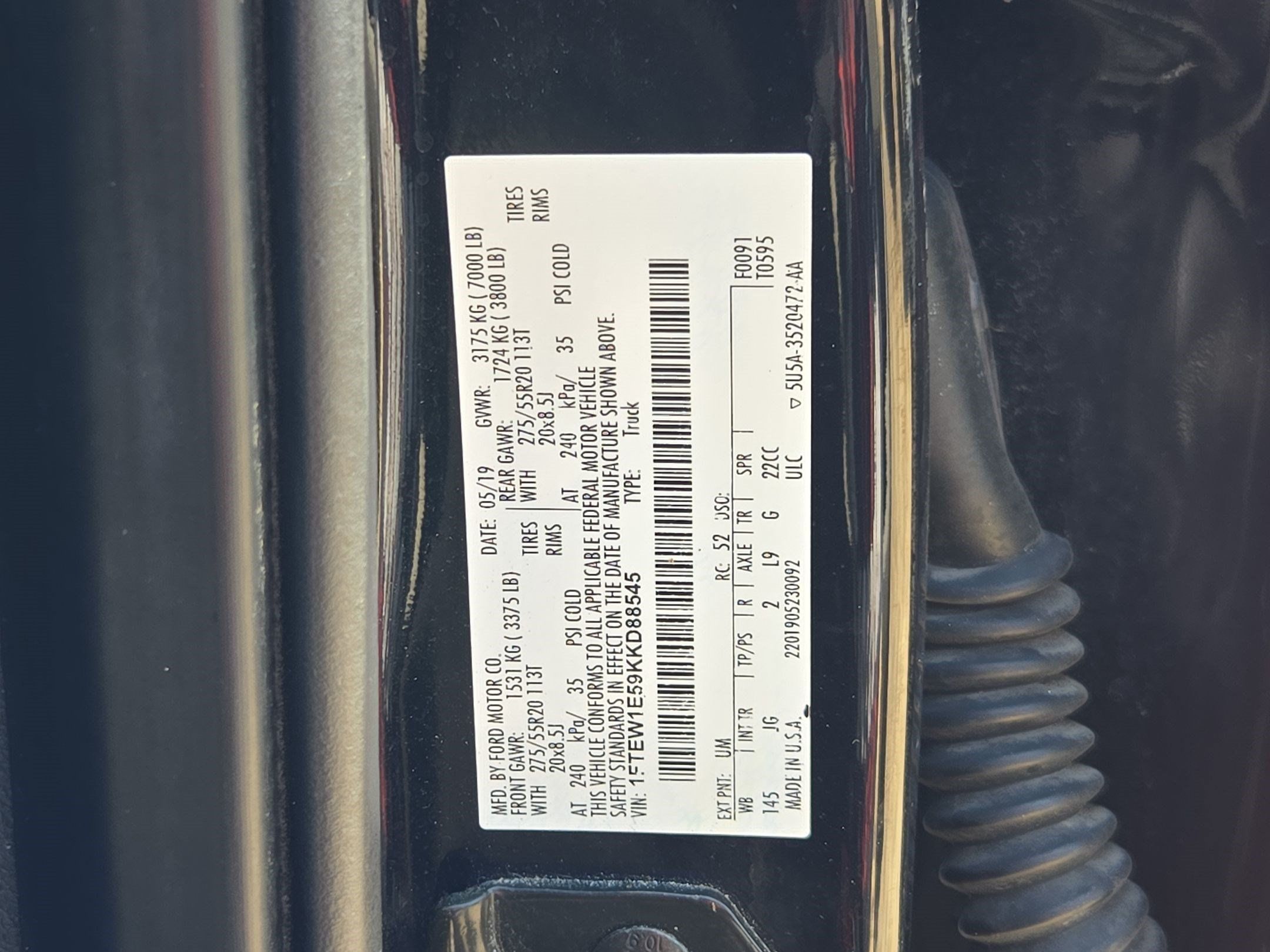 Used 2019 Ford F150 XL w/ Equipment Group 101A Mid AWD/4WD image 32