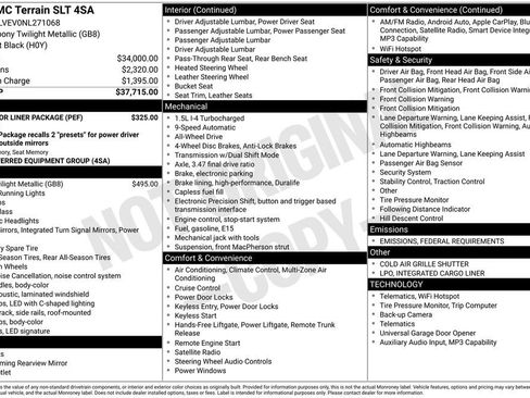 Used 2022 GMC Terrain SLT w/ LPO, Floor Liner Package image 23