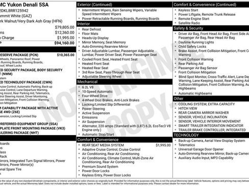 Used 2024 GMC Yukon Denali w/ Denali Reserve Package AWD/4WD image 19