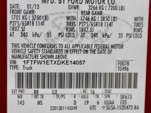Used 2013 Ford F150 XLT w/ Luxury Equipment Group AWD/4WD image 40