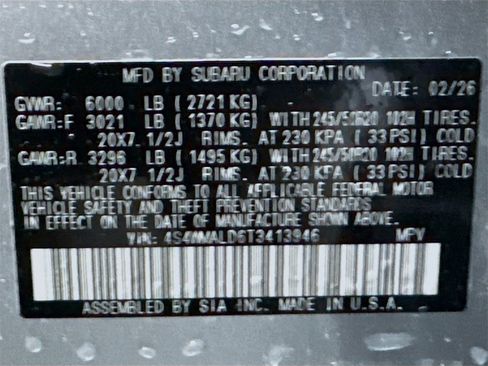 New 2026 Subaru Ascent Bronze Edition image 32