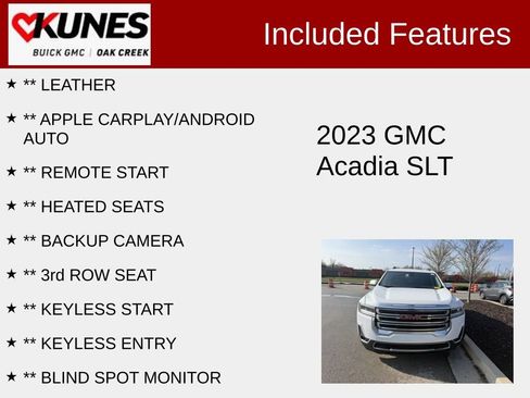 Used 2023 GMC Acadia SLT image 2