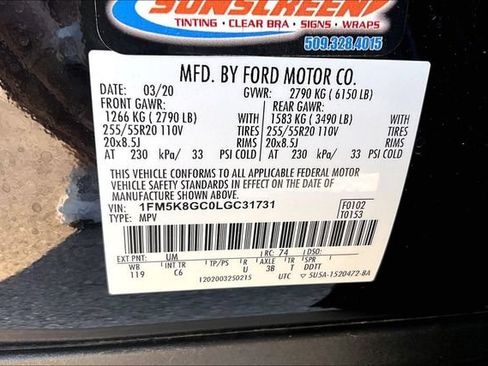Used 2020 Ford Explorer ST w/ Premium Technology Package AWD/4WD image 31