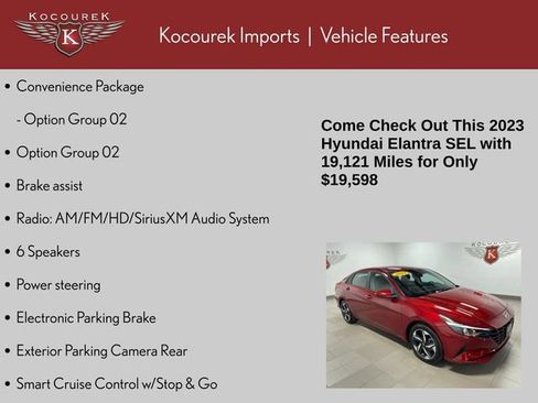 Used 2023 Hyundai Elantra SEL w/ Convenience Package FWD image 4