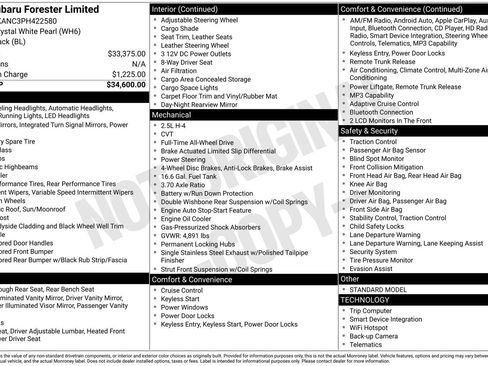 Used 2023 Subaru Forester Limited image 38