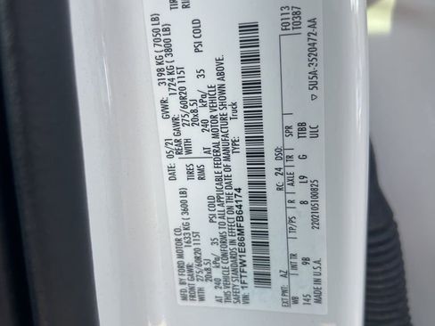 Used 2021 Ford F150 Platinum w/ Equipment Group 701A High image 14