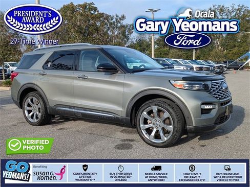 Certified 2020 Ford Explorer Platinum w/ Premium Technology Package image 1